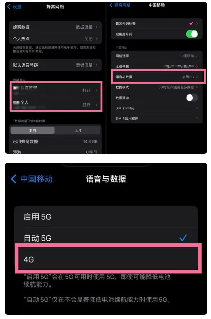 嘉禾苹果手机维修分享iPhone14如何切换4G/5G? iPhone14 5G网络切换方法 